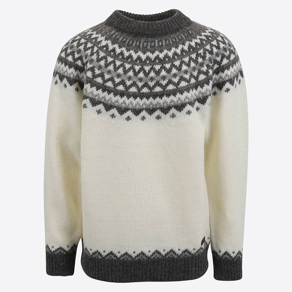 Skjaldbreiður pull en laine avec motif Islandais